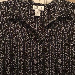 Women’s plus size silk blouse